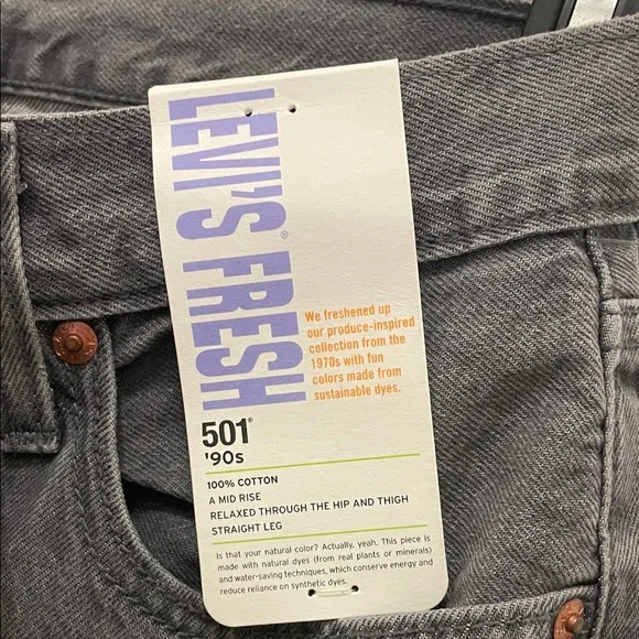 Levi’s Fresh 501 Women’s Charcoal Jeans - Picture 4 of 6